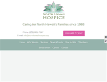 Tablet Screenshot of northhawaiihospice.org